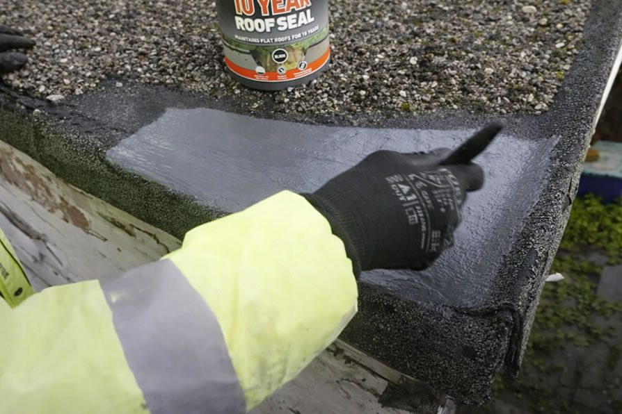 emergency flat roof repairs - sealing with roof seal