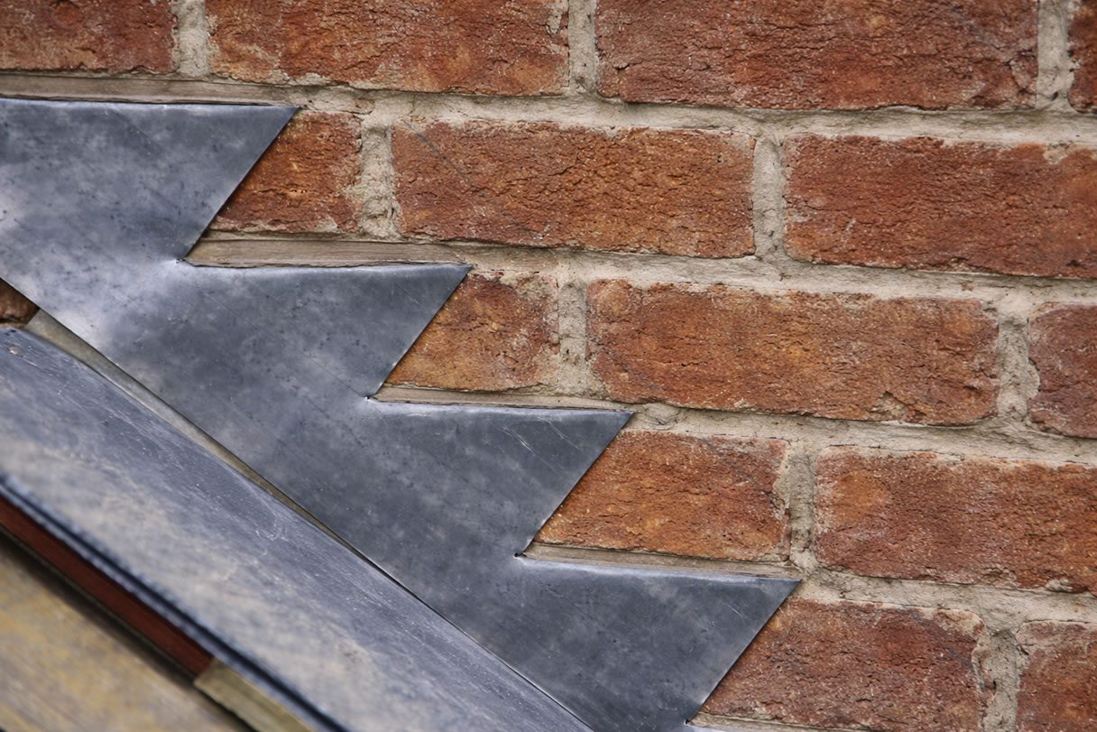 lead flashing on chimney