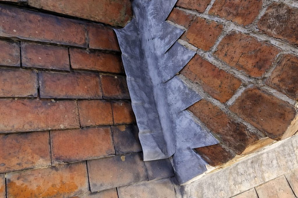 lead flashing repairs around chimney