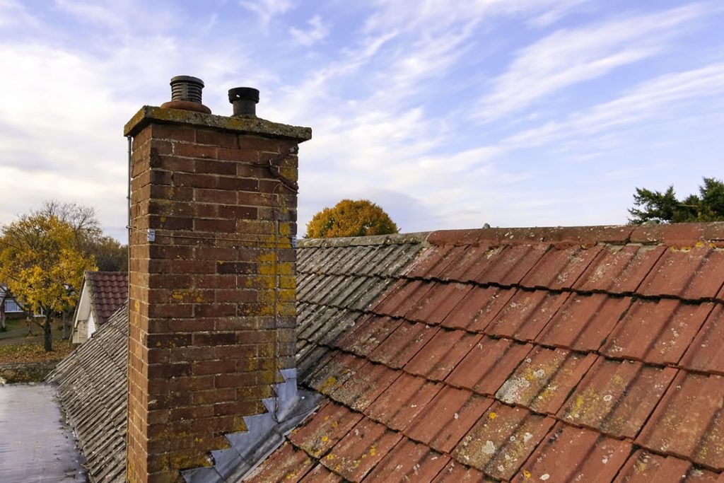 leaking pitched tile roof after storm damage