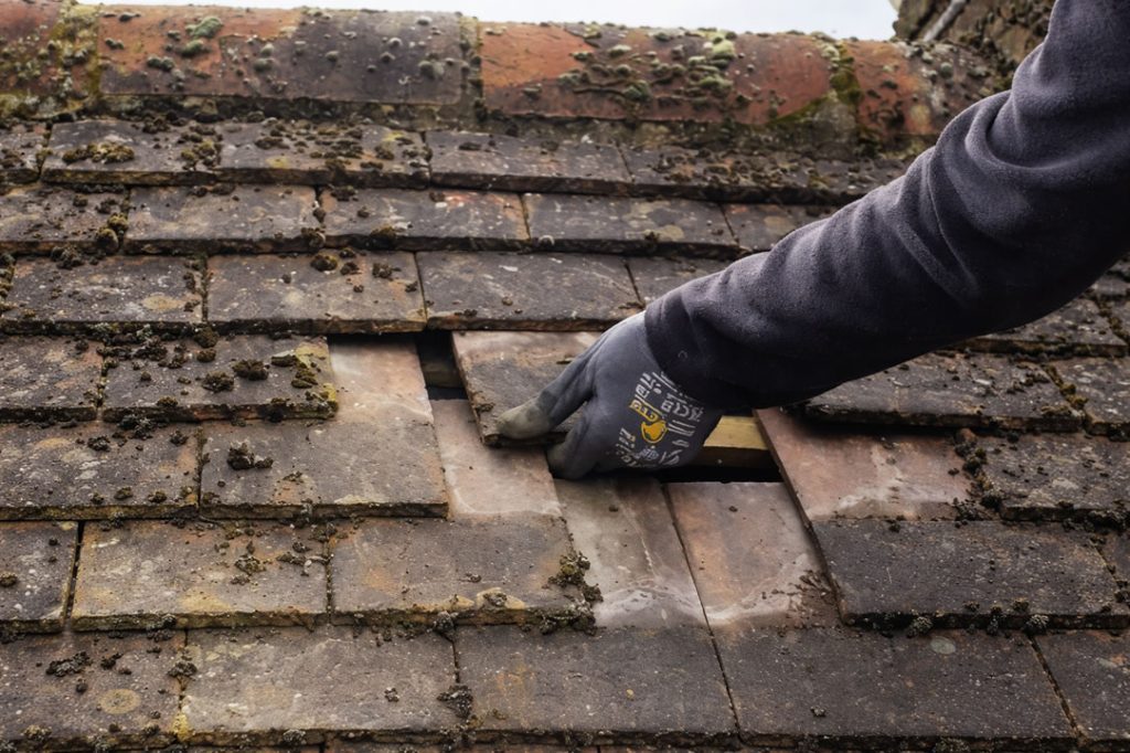 slipped clay roof tile replacement