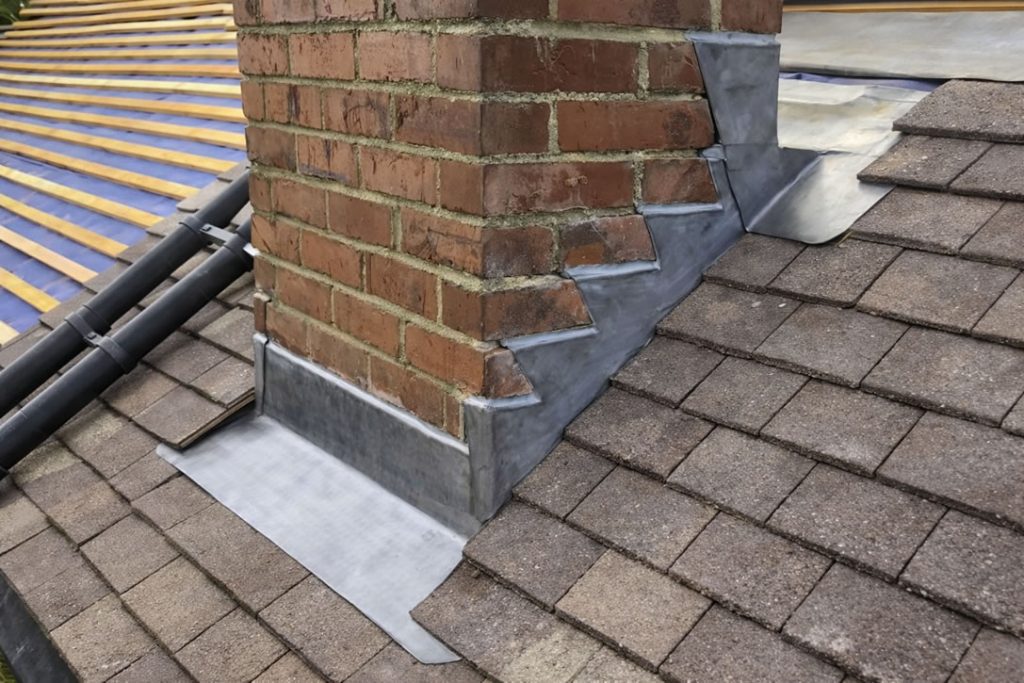 step flashing repair around chimney