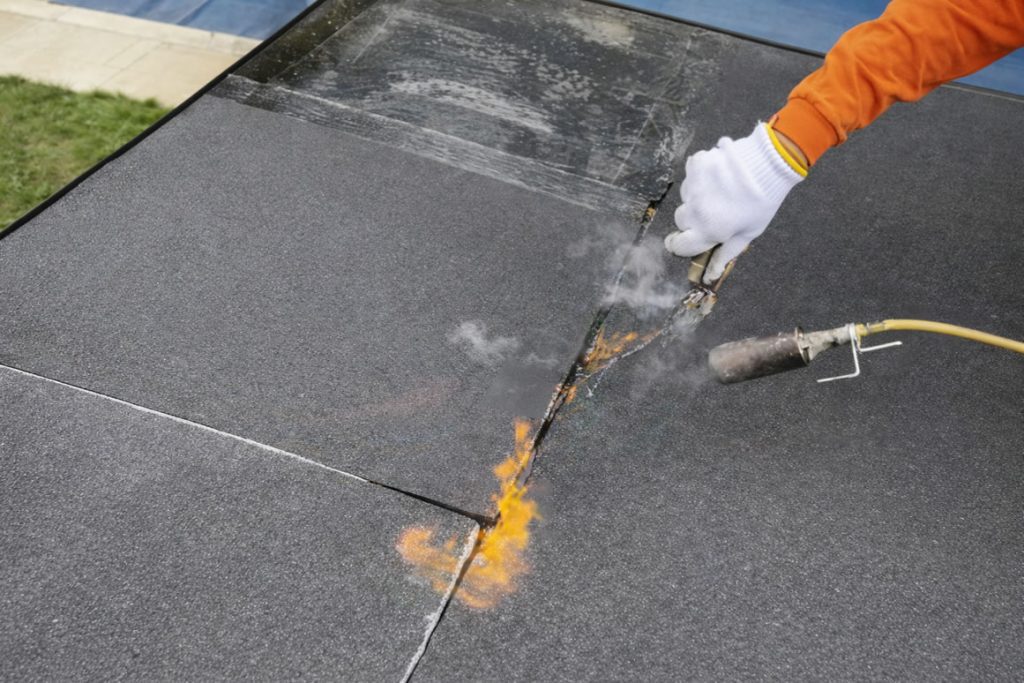 torch on felt roof repairs